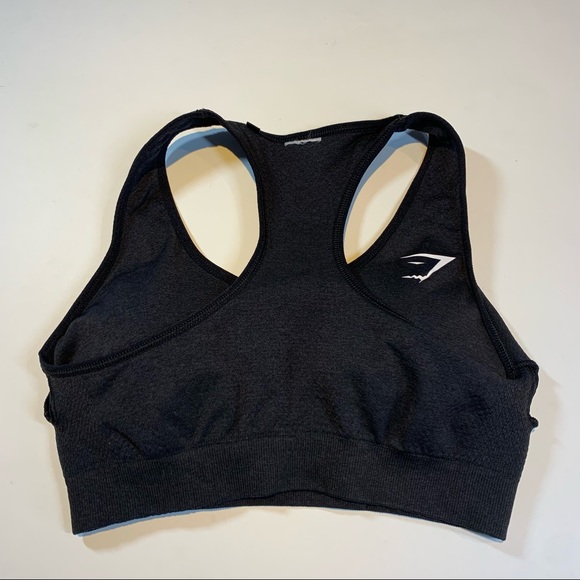 Gymshark dark grey Racerback sports bra - Picture 7 of 7